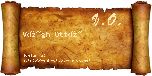 Végh Ottó névjegykártya