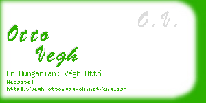 otto vegh business card