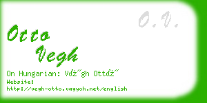 otto vegh business card